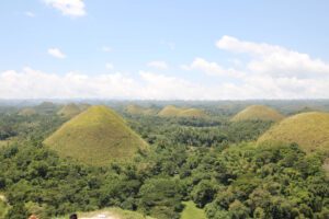 Chocolat Hills Auf Bohol in den Philippinen