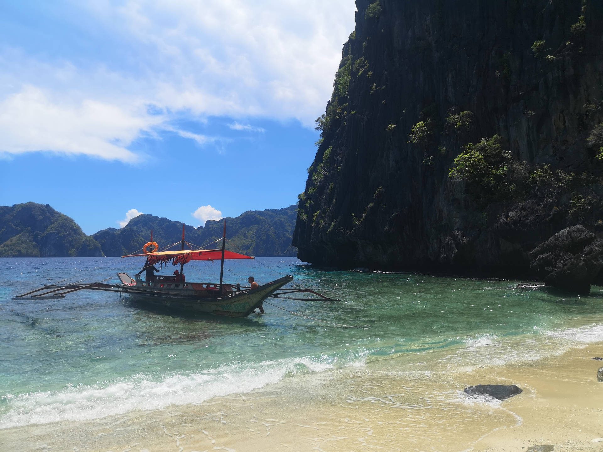 Boot bei El Nido auf Palawan