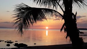 Sonnenuntergang in Donsol, Legazpi, Philippinen