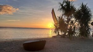 Sonnenuntergang auf Siquijor, Philippinen
