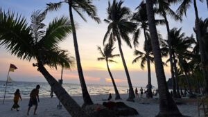 Abendstimmung auf Boracay, Philippinen