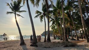 Abenddämmerung auf Boracay, Philippinen
